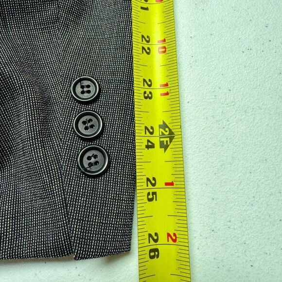 Vintage Pierre Balmain Blazer 44L Gray Suit Jacket Business Casual Modern Office - Picture 14 of 16